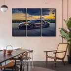 TUMOVO Sports Car Wall Art Decor Painting on Canvas - Speed Racing Pictures for Home Walls - Super Office Art Framed Modern Artwork for Living Room, Men Boys Bedroom, 42" Wx28 H