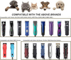 30W Wide Blades for Dog Grooming Blades Compatible with Andis Dog Clippers Blades,Dog Clipper Blades Compatible with Oster A5,Wahl km10 Dog Clippers,Stainless-Steel Blade Sharp