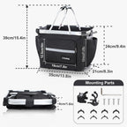 COFIT Detachable Bike Basket, Multi-Purpose Bicycle Handlebar Basket for Pet, Shopping, Commuter, Camping and Outdoor