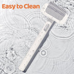 Furgo Cat Brush for Long Haired Cats, Pet Grooming Brush for Matted Fur & Loose Hair, One-Click Hair Removal, Skin-Friendly, Deshedding & Dematting Comb for Cats & Small Dogs