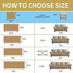 HAOMAIJIA Waterproof Couch Cover for Dogs Washable,Faux Fur Pet Couch Covers for Sofa,Soft Dog Bed Cover Non-Slip Couch Covers for 3 Cushion Couch Sofa Pet Friendly (Khaki, 23" x 23" 2 Pack)