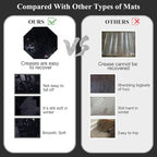 Office Chair Mat Gaming Chair Mat for Hardwood Floor Noise Cancelling Gaming Chair Mat Office Chair Octagon Carpeted Mat (Black-2)