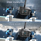1080P Wireless Backup Camera System with 10 Inch DVR 4 Split Monitor, IP69 Waterproof Stable Signal Record Wireless 1 Rear and 2 Side View Cameras for RV Truck Trailer Camper (BW103)