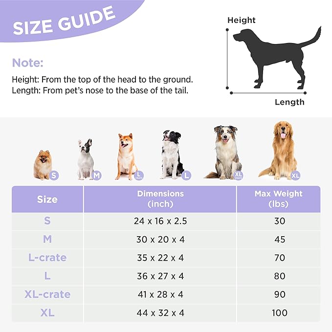 LE SURE Cute Aesthetic XL Dog Bed, Jacquard Thick Pet Pillow，44x32 | Shredded Chopped Foam, Jacquard Modern Plush Crate Cushion Gift Idea, Waterproof Washable Cover, Nonslip Bottom, Bow Pink