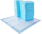 Amazon Basics Scented Dog and Puppy Pee Pads, 5-Layer Leak-Proof Super Absorbent, Quick-Dry Surface, Potty Training, Regular (22x22"), 100 Count, Blue & White