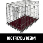 GORILLA GRIP SoakSTOPPER Dog Door Mat, 30x20 Machine Washable Rug Absorbent Doormat Captures Moisture Mud Dirt, Quick Dry Soft Chenille Entryway Rugs Indoor Entrance Mats for Dog Paws, Burgundy