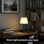 Waterproof Rechargeable Battery Driven Light, Suitable for Offices, bedrooms, Children's Sleep, courtyards, Camping, Restaurants and Other Places, LED Night Light (Black)