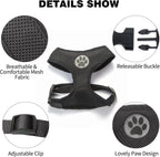 BINGPET Small Dog Harness - Breathable Mesh Puppy Cat Harnesses - No Pull Adjustable Dog Harness Dog Vest Harness for Small and Medium Dogs