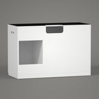 LANDEN Aquarium Wooden Stand and Cabinet for up to 72.2 Gal Tank, Fish Reptile Sea Salt WaterTank Stand, Nano Foam Leveling Mat Included, W47.2xD19.7xH31.5 in, Wooden Matte White Painted(Stand Only)