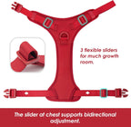 No Pull Dog Harness, Puppy Vest with Front Clip for Small Medium Large Sized Dog(Burgundy Red,XL)