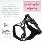 Lucky Love Dog No Pull Dog Harness, Adjustable and Easy to Walk, Cute Patterned Harness for Large Male & Female Dogs - Laguna, Large