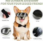 NVTED Dog Sunglasses Goggles, UV Wind Dust Fog Protection Pet Glasses Eye Wear Protection with Adjustable Strap for Medium or Large Dog (Green)