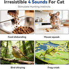 Interactive Cat Toy with Motion Activated Ball & 7-Hole Play Mat, Hide and Seek Exercise Game for Indoor Cats, Automatic Moving Cat Ball in Pouch, Rechargeable Kitten Toys (Starry Night)