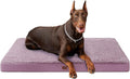 EHEYCIGA Orthopedic XXL Dog Beds for Jumbo Dogs with Removable Washable Cover for Crate, Fog Purple, 47x29
