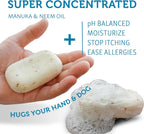 The Natural Dog Shampoo Bar Soap for Itchy Skin Relief - Twin Pack - Dog Soap for Sensitive Skin with Manuka and Neem Oil to Ease Allergies and Itching
