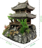 SLOCME Resin Castle Decorations, Multicolor Aquarium Sculpture - Eco-Friendly Fish Tank Castle Ornaments
