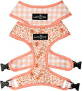 Lucy & Co. Reversible Dog Harness - Water-Repellent Neoprene, Dual-Print Design, Easy Swap Style, Adjustable Comfort Fit - Woodland Wildflowers Reversible Harness - Medium
