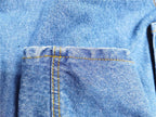 Classic Dog Jeans Overall for Medium Large Dogs,Pet Denim Jumpsuit Onesies Clothes Costumes for All-Match,Blue Vintage Washed Blue Pants Outfits