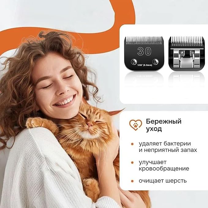 2PCS 30 Blades Dog Grooming Blades Compatible with Andis Dog Clippers Blades,Dog Clipper Blades Compatible with Oster A5,Wahl km10 Dog Clippers,Stainless-Steel Blade Sharp