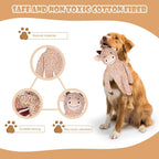 Cattle No Stuffing Dog Toys for Large Dogs, Squeaky Crinkle Interactive Dog Animals, Plush Teething Toys to Keep Them Busy, Cute Funny Dogs Gifts for Small Medium Large Breed