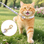 Personalized Cat Collar with Custom Name Plate, Customize Engraved Metal Buckle, Adjustable Cute Plaid Cat ID Tag Collars with Bell