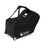 J.L. Childress Padded Infant Car Seat Bag with Wheels - Travel Bag for Airplane, Fits Most Baby & Infant Car Seats, Compatible with UPPAbaby, Nuna, & Chicco, AirTag Compatible - Premier, Black