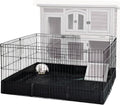 GUTINNEEN Rabbit Pet Playpen Bunny Run Extension Indoor Small Animal Pen (Playpen Only)