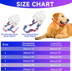 Dog Muzzle, OKKIC Basket Muzzle Anti Biting Chewing, Sturdy Lightweight Muzzle Allows Panting Drinking,Muzzle for Small Medium Large Dogs, Suitable for Grooming Trimming Training (Transparent, Size6)