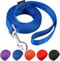 AMAGOOD 6 FT Puppy/ Dog Leashes, Traditional Style Leash with Easy to Use Collar Hook, Great for Small, Medium and Large Dogs (3/4 in x 6 ft, Pack of 1), Blue
