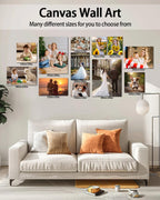 AbcCustomize Custom Canvas Prints,Transform Your Memories into Beautiful Art with Personalized Photo on Canvas,Personalized Canvas Wall Art for Home Decor, Gifts, and Keepsakes
