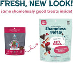 Shameless Pets Soft-Baked Dog Treats, Duck Duck Beet - Natural & Healthy Dog Chews for Digestive Support with Fiber - Dog Biscuits Baked & Made in USA, Free from Grain, Corn & Soy - 1-Pack