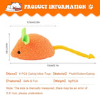 Dorakitten Catnip Toy - 6Pcs Cats Mouse Plush Cat Toys Realistic Cute Kitten Mice Filled Catnip for Cat Chew Toy1