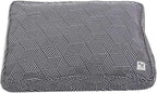Molly Mutt Sheepy Wool-Filled Crate Pad, GOTS-Certified 100% Organic Cotton Canvas Cover with Soft 100% Natural Wool Insert, Ideal for Dog Bed or Kennel, Rough Gem, 54" x 37" x 2.5"