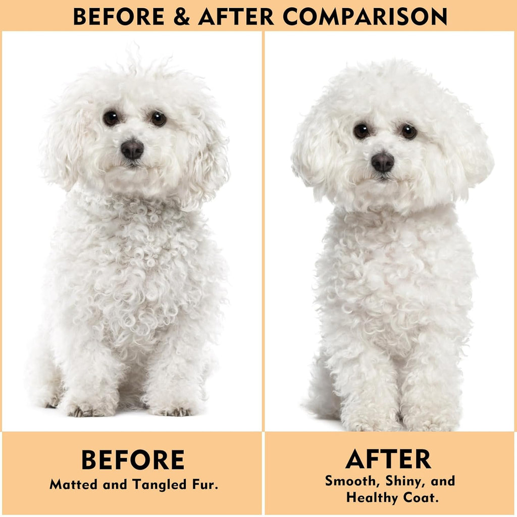 Dog Slicker Brush for Shedding & Grooming - Professional Dog Brush and Cat Brush with Coated Tips & Air-Cushion Design, Deshedding Tool Removes Undercoat Tangles & Loose Fur for Long/Short Hair Pets