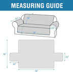 H.VERSAILTEX Sofa Cover, 100% Waterproof Slipcover Furniture Protector, Washable Couch Cover with Non-Skid Backing and Elastic Straps for Kids, Dogs, Pets(Sofa, French Oak)