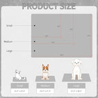 NACOCO Summer Pet Cooling Mat - Cat Dog Cushion Pad Sleeping Cool Comfortable Soft for Pets Kids and Adults (Grey French Bulldog, S)
