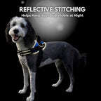 ShawnCo Essential Dog Harness, No-Pull Pet Vest (Mustang Red,L) | 3 Leash Clips, Easy On, No-Choke, Reflective, Adjustable Fit, Padded Comfort, Control Handle, For Small, Medium & Large Dogs