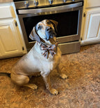 Lionet Paws Halloween Dog Collar with Bowtie - Cute Cotton Adjustable Fall Bowtie Dog Collar with Metal Buckle for Small Medium Large Dog Girl Boy Gift, XXS, Neck 7-11in