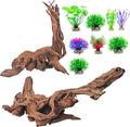 Natural Driftwood Decor for Aquarium Decorations Reptile Tank Accessories, Assorted Wood Branches Decorations on Reptile Fish Tank 2-10" 2 Pcs/4 Pcs/ 5 Pcs/ 6 Pcs (Pack of 2 (7.5 to 10 Inch))