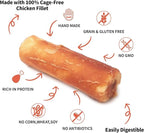 Premium Dog Chew Treats Chicken Retriever Rolls for Large Dogs, Rawhide Free, Grain Free, Highly Digestible,Large 7" 2pcs/Pack x 2pack