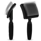 Kenchii Long Pin Slicker Brush for Dogs (Poodles, Doodles, Goldendoodles, Labradoodles), Professional Grooming Brush for Detangling, Fluffing & Dematting, Non-Slip Comfort Handle (Black)
