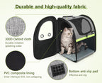 Pecute Pet Carrier Backpack, Large Cat Carrier Backpack Hold Up to 22 Lbs, Expandable cat Backpack with Breathable Mesh for Medium Dogs Cats, or 2 Small Pets, Dog Backpack Carrier for Travel Hiking
