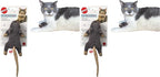 SPOT Flat Mouse Frankie with Catnip - Cat Toy, Fuzzy Mice with Catnip and Crinkle Sound, Perfect Size for Pouncing on, Chasing, Hunting - 5.5in Plush Toys, Assorted Colors (Pack of 2)