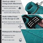 AOFITEE Dog Coat, Waterproof Dog Winter Jacket, Warm Fullbody Small Dogs Snowsuit, Winter Coat for Small Dogs, Zip Up Pet Puffer Jacket Fleece Vest, Outdoor Reflective Pet Snow Jackets, XL