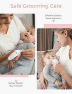 Momcozy Elite Baby Kit, Superior Baby Shower Gift & Registry Essential Kit | Grooming&Health&Cleansing Care Set,Electric Nail File & Nasal Aspirator,Tummy Wrap,Thermometer,Bath Brush,Teether,Storage Bag