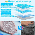 Dog Cooling Mat, Pet Cooling Mat With Non-Toxic Solid Gel, Self-Cooling Pad For Dogs, Waterproof, Durable Cooling Bed For Indoor, Outdoor, Summer