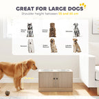 Elevated Dog Bowl, Large Feeding Dog Bowl Stand With 2 Stainless Steel Bowls, Storage Drawer, And Slow Feeder Mat.