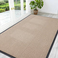 OLANLY Front Door Mat Indoor Outdoor Entrance, Waterproof Heavy Duty Doormat, Fade Resistant, Low Profile, Easy Clean Patio Porch Welcome Floor Mats for Entry, 59x35, Beige