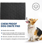 BALAPET Durable Chew Proof Dog Bed with Metal Rivet Corner for Medium Dogs, Stable Kennel Pad Mat for Teething Puppy, Durable Indoor Outdoor Crate Pad for Medium Dog Crates, 35"x22"