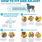 Outward Hound Granby Splash Dog Life Jacket, High-Buoyancy Dog Life Vest for Swimming, Boating, and Water Safety, Medium, Yellow